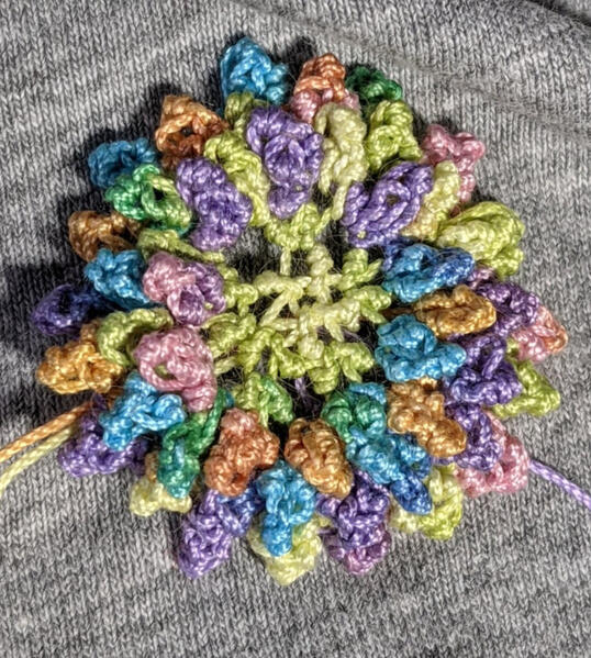 A close up of Donna's chrysanthemum.