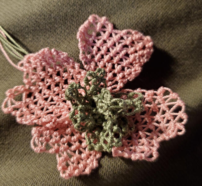 Joan's dogwood flower from the virtual class.